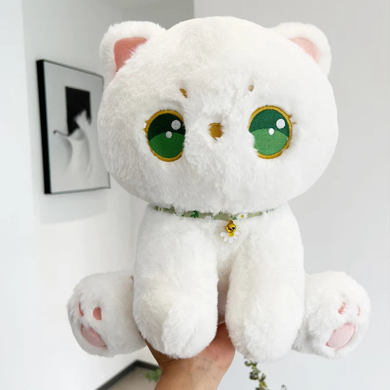 Glow the Kawaii Luminous White Cat Snuggle Plushie
