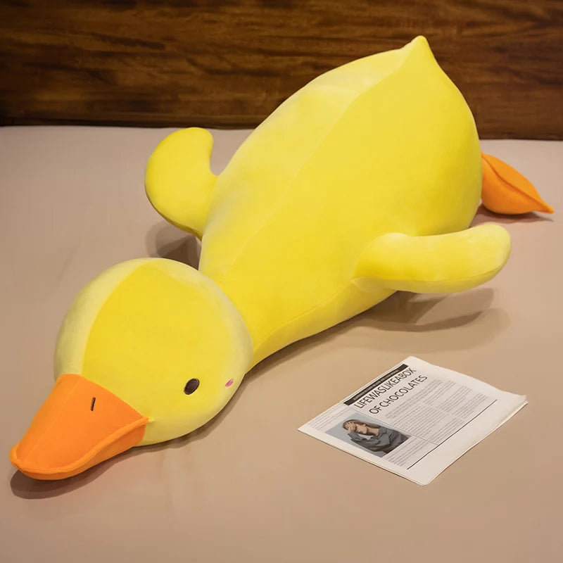 Ducky the Giant Sleepy Kawaii Duck Snuggle Plushie