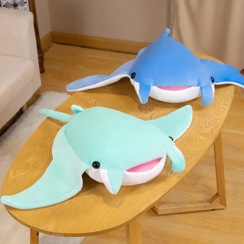 Glide the Lifelike Mobula Ray Sea Animal Plush Pillow