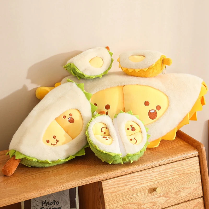 Durian the Tearable Fruit Cartoon Plush Pillow