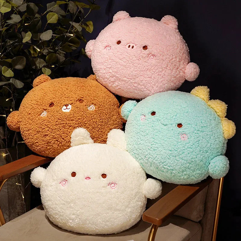 Chonky Bear Rabbit Dino Pig Chick Sofa Plush Cushion