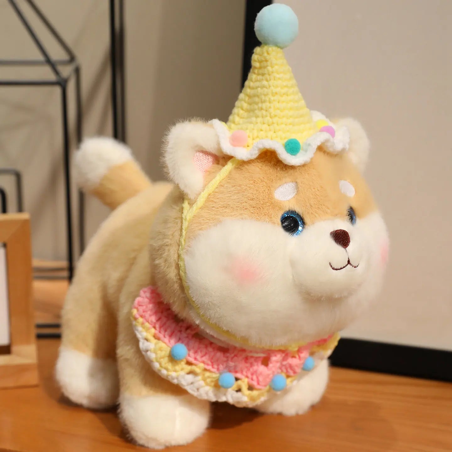 Shiba the Cozy Scarf Kawaii Puppy Snuggle Plushie