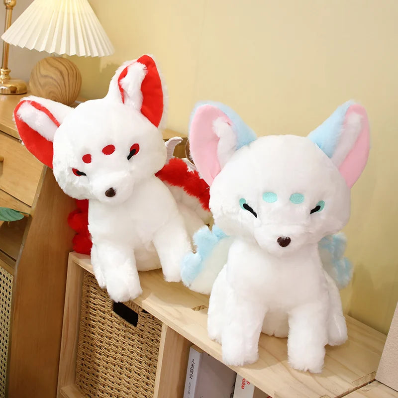 Kitsune the Dreamy White Nine-Tailed Fox Plushie