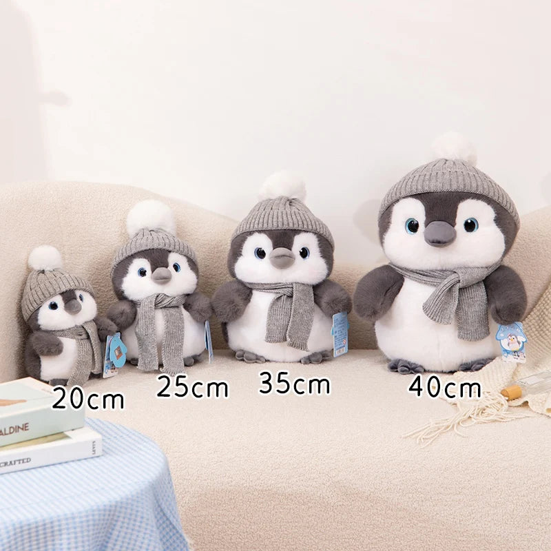 Cozy Scarf & Hat Kawaii Penguin Couple Plushies