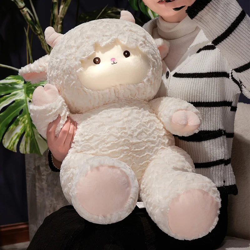 Woolly the Squishy White Lamb Farm Sheep Huggable Plushie