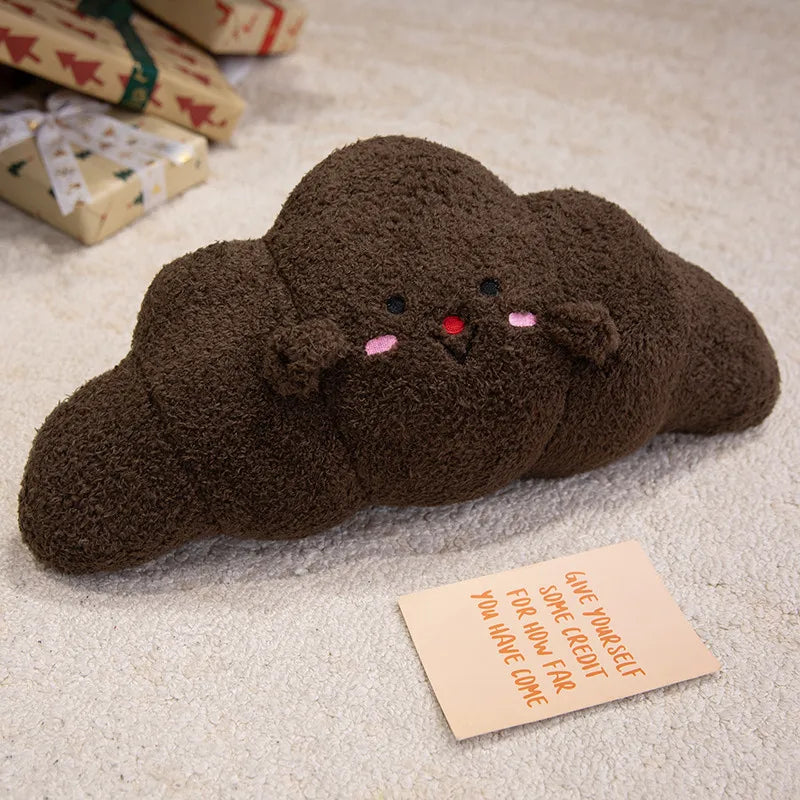Cozy Croissant Bread Snuggle Plushie Pillow