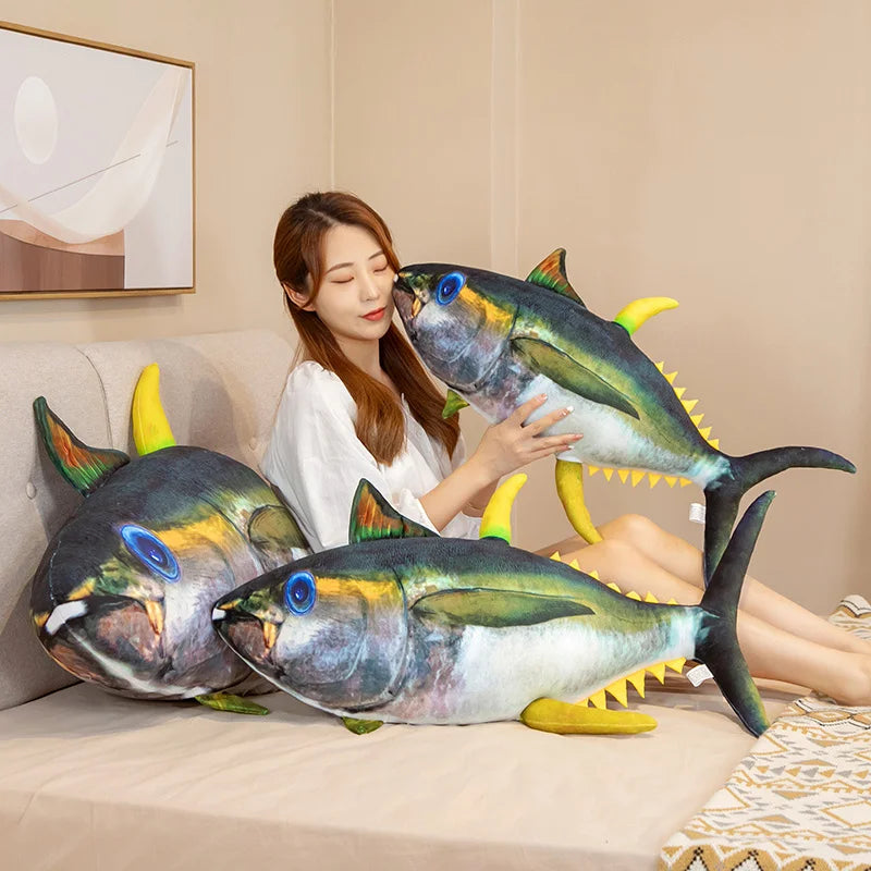 Tuna the Giant Kawaii Sea Fish Snuggle Plush Pillow