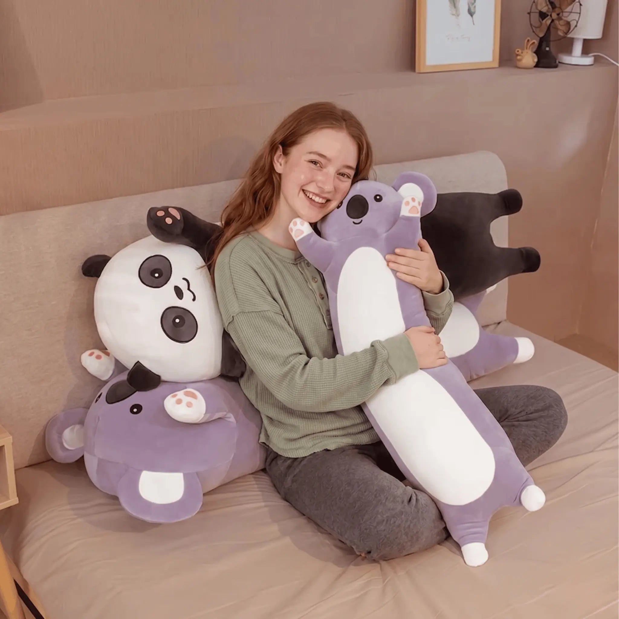 Snoozy Bear Kawaii Koala Panda Long Pillow