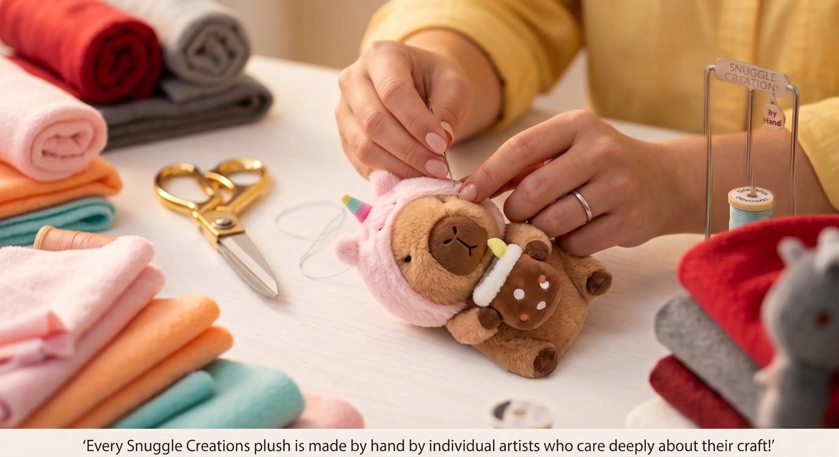 Plush made with heart and soul