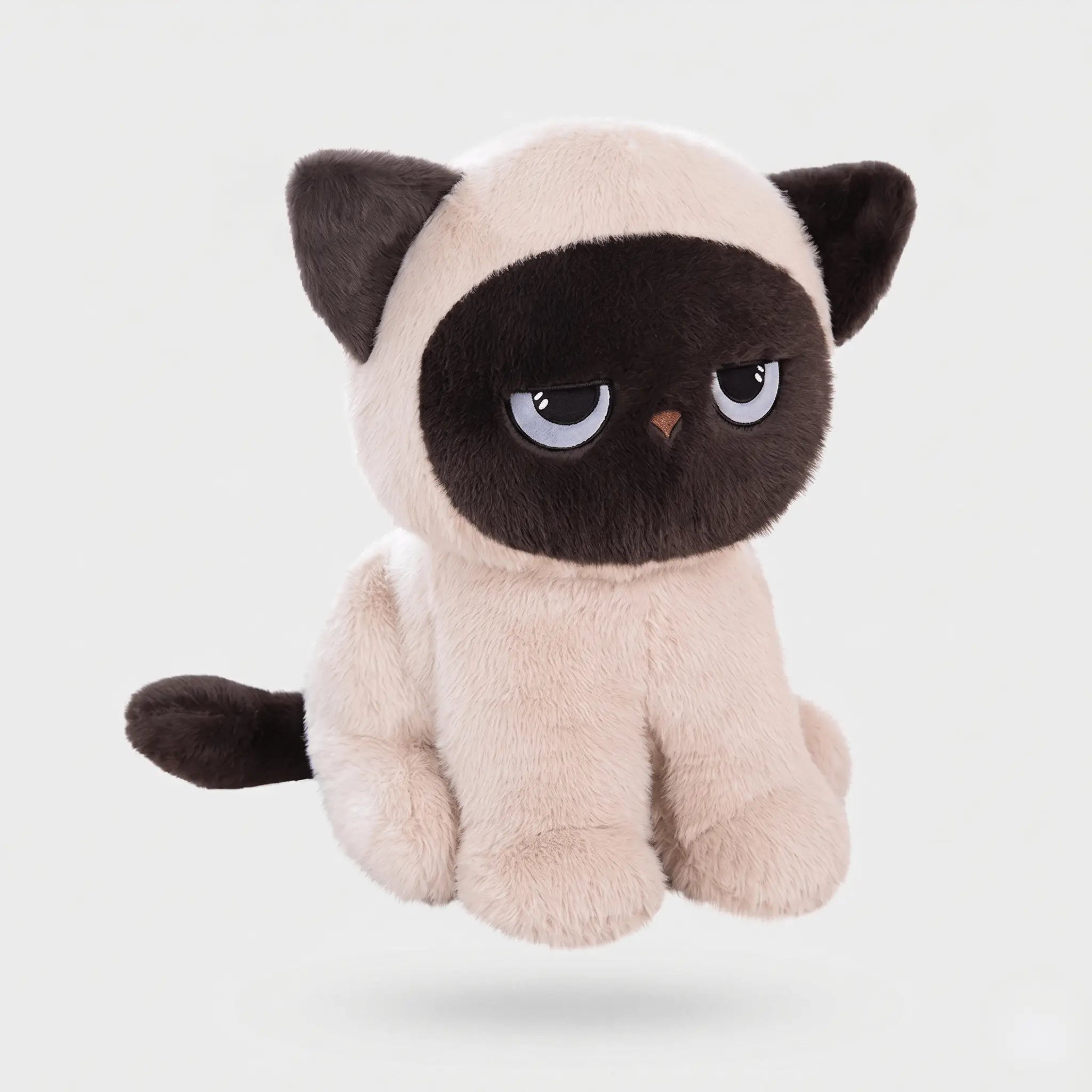 Sitting Siamese Cat Plush Cushion