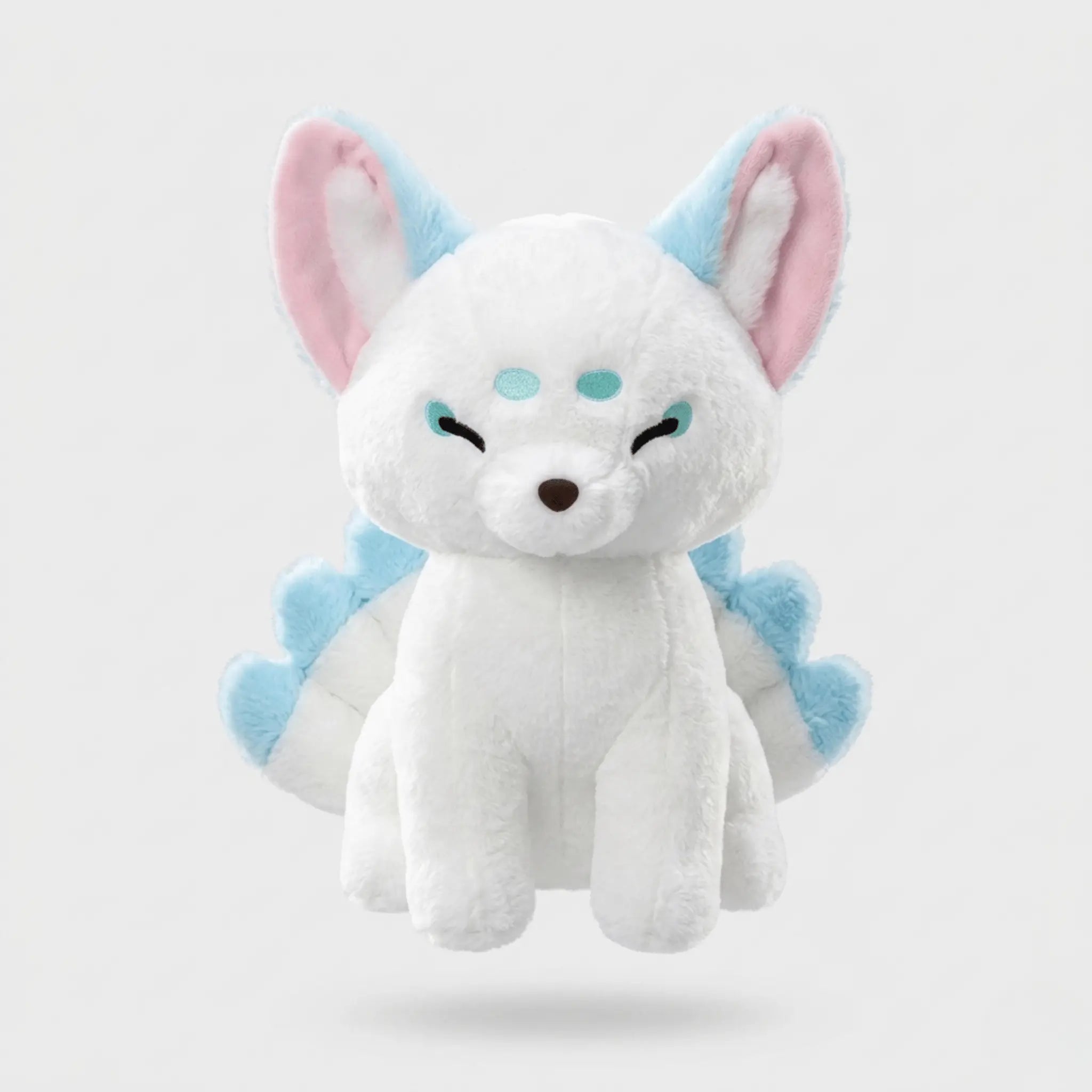 Kitsune the Dreamy White Nine-Tailed Fox Plushie
