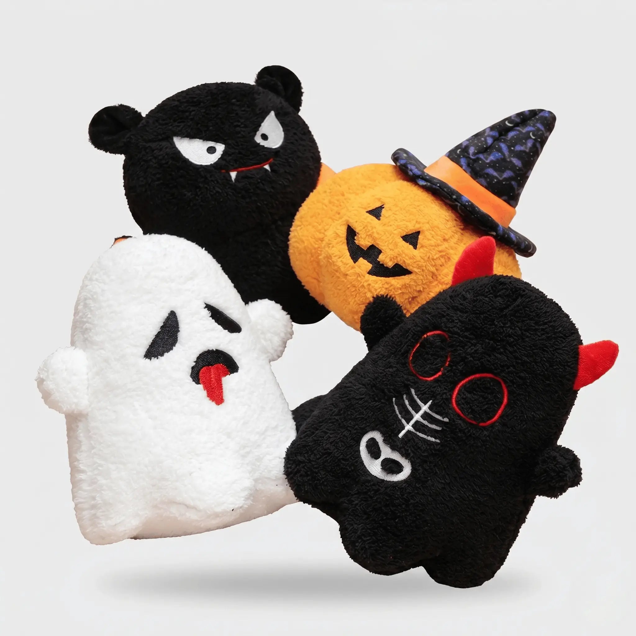 Haunted Ghost Devil Bat Kawaii Halloween Plushie Set