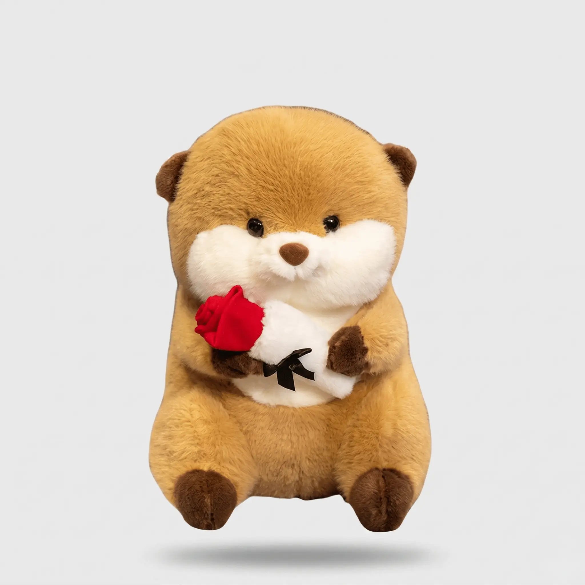 Ottie the Fluffy Kawaii Otter Flower Snuggle Plushie