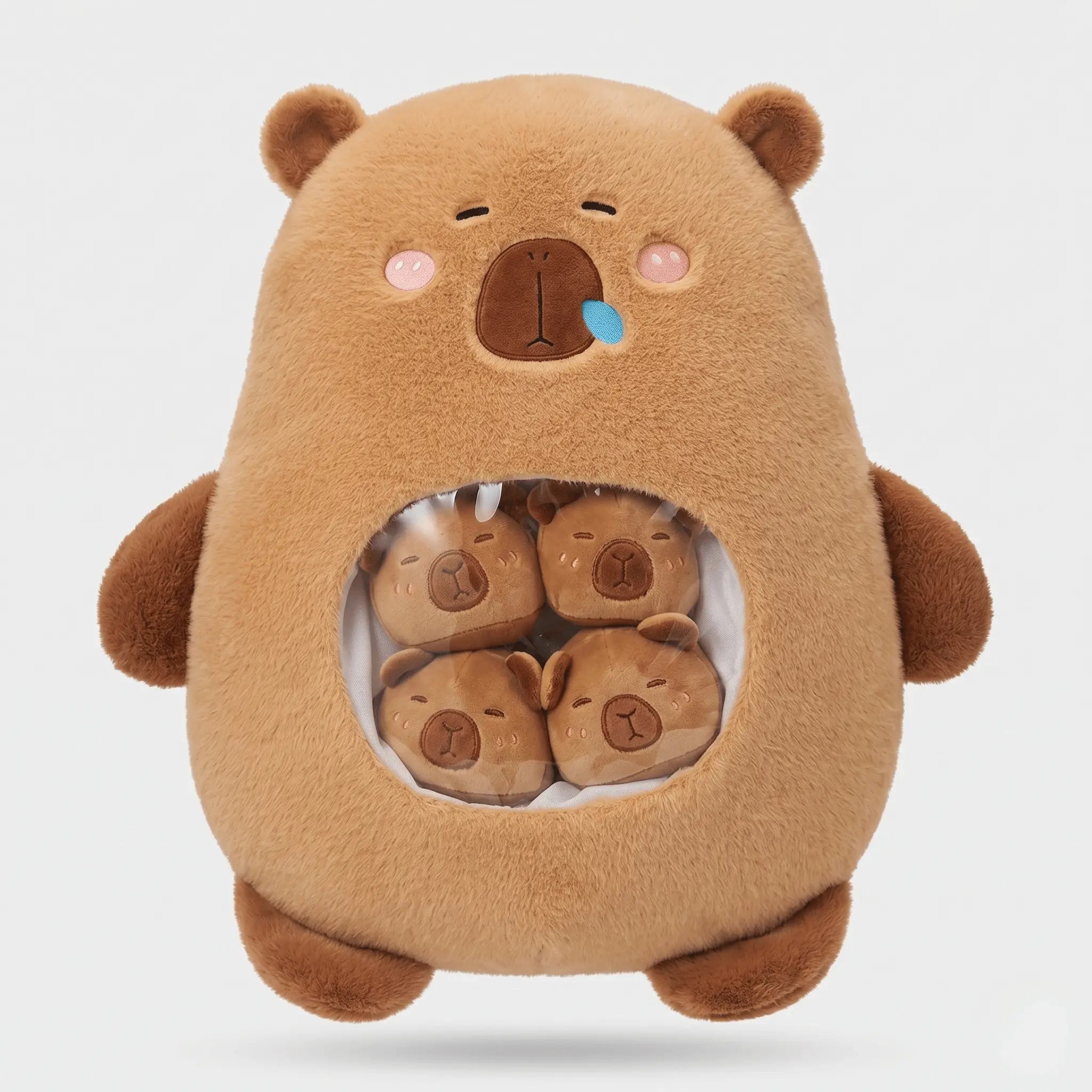 Capy the Squishy Six-Ball Capybara Bag Plush