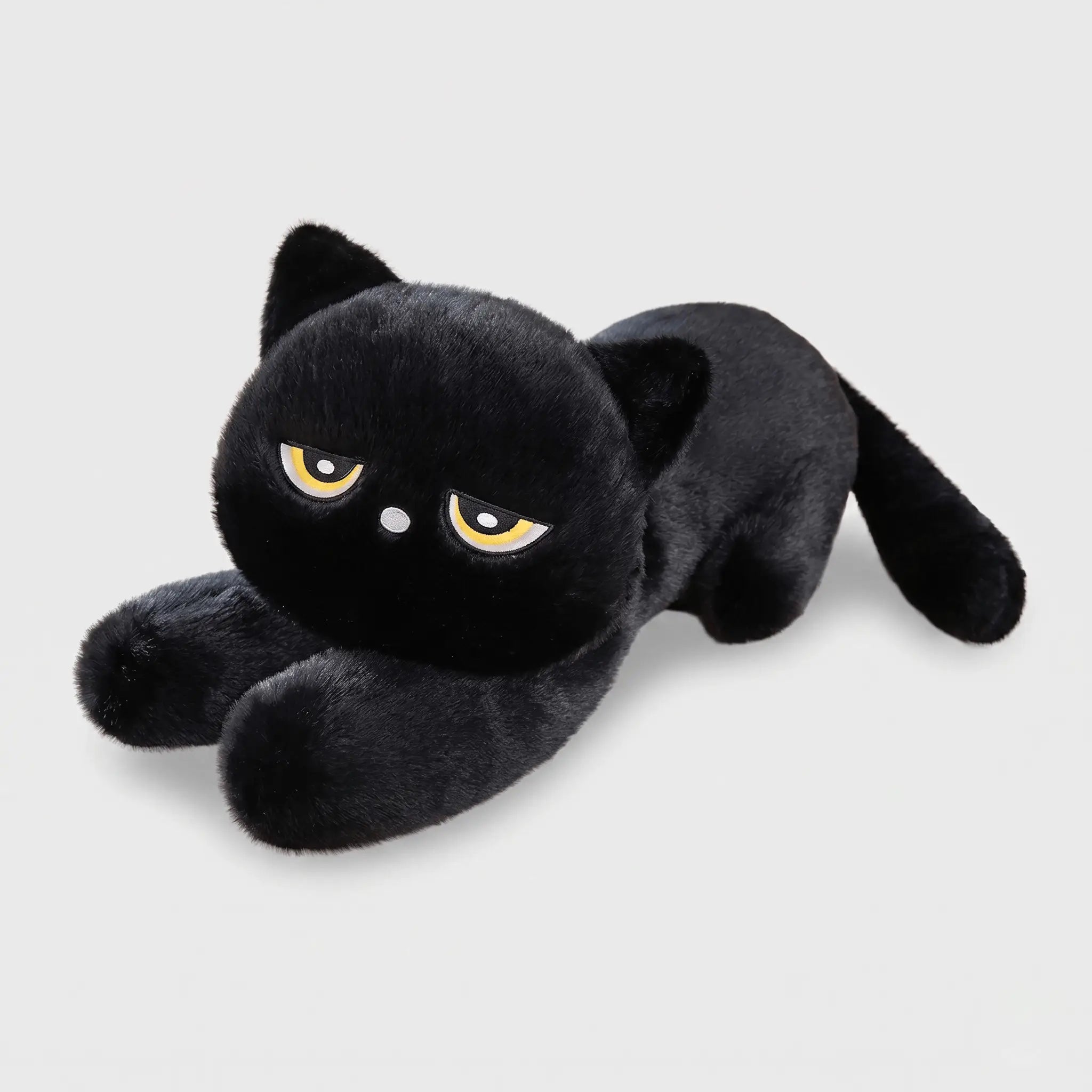 Nyx the Sleepy Black Cat Snuggle Pillow