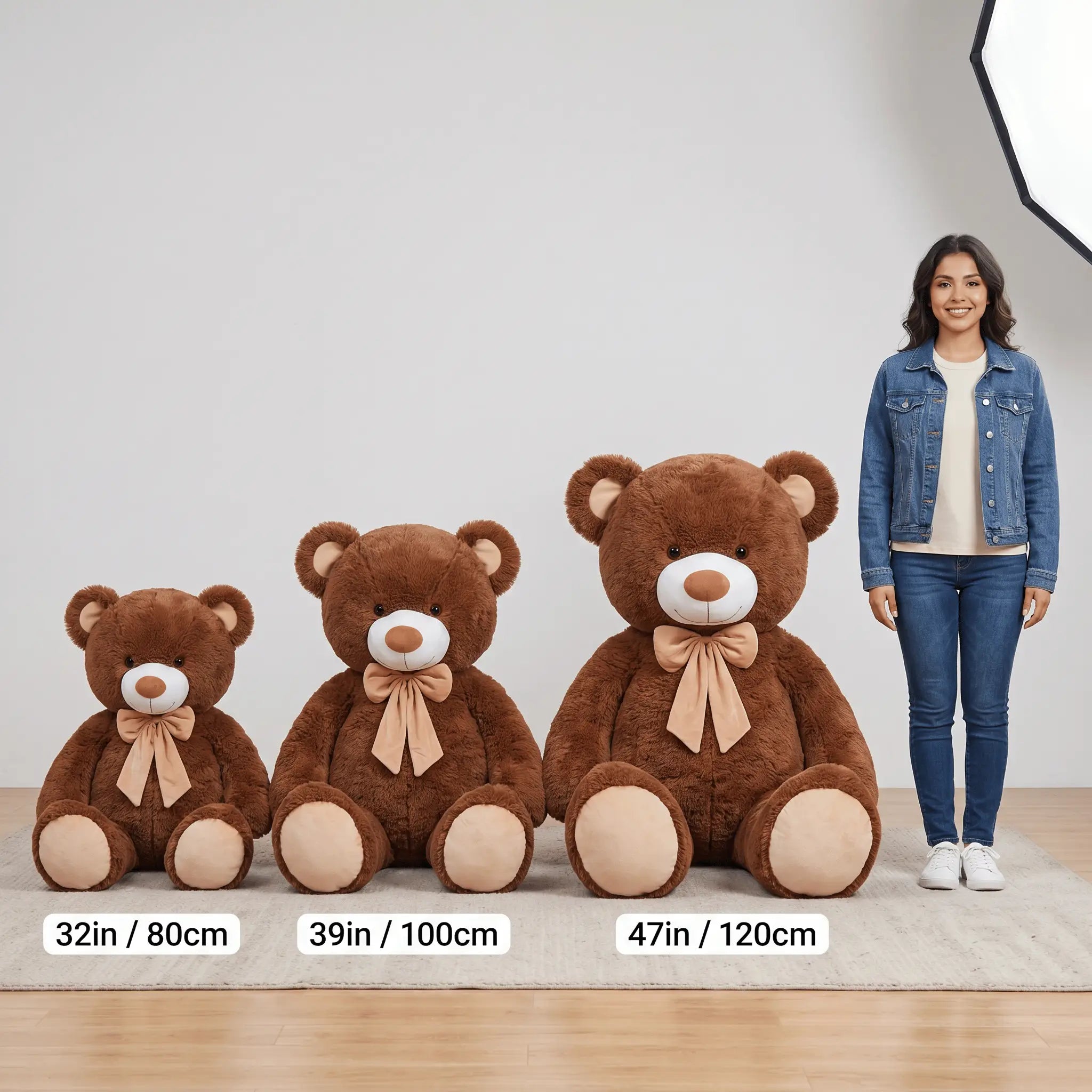 Snuggly Giant Soft Bear Plush Pillow