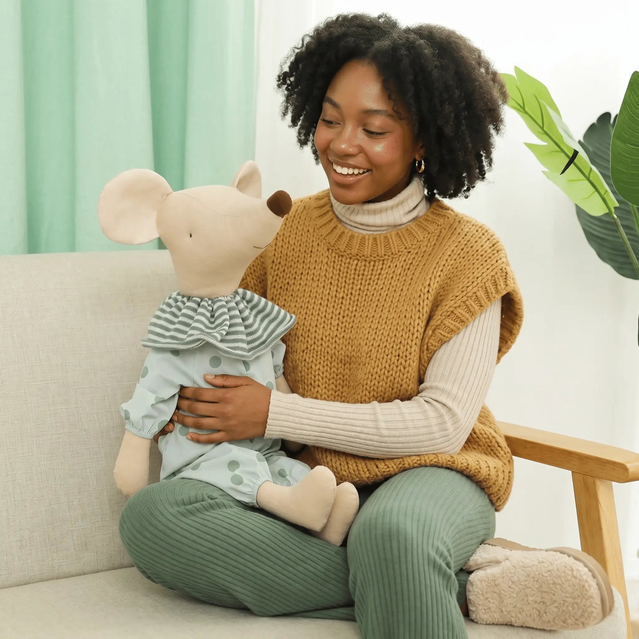 Squeaky the Kawaii Sleeping Mouse Plush