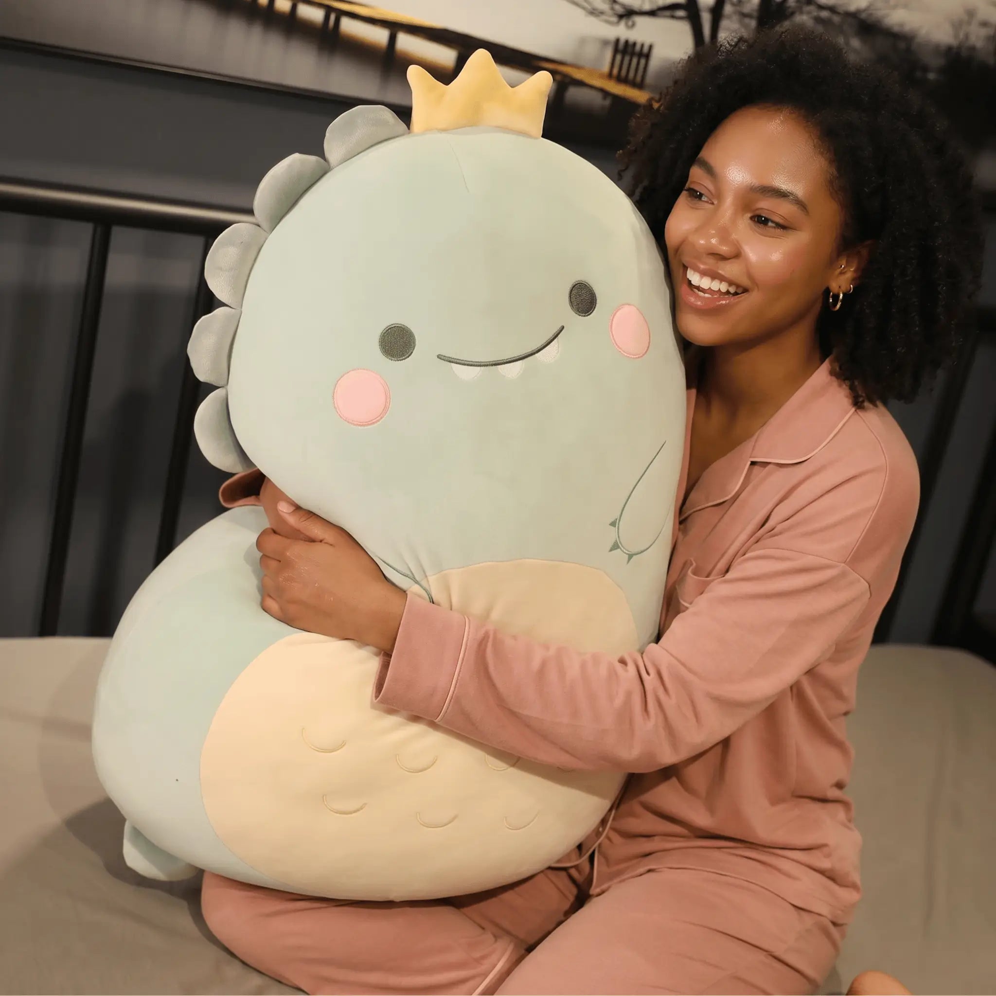 Squidgy Kawaii Dino Bear Pig Snuggle Pillow Plush
