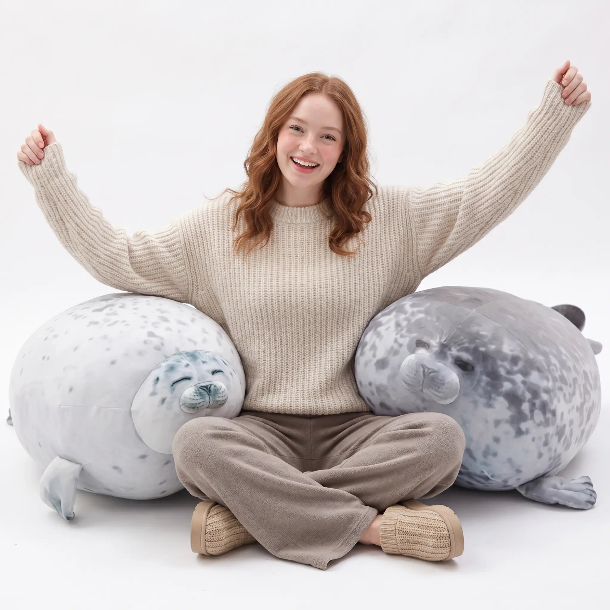 Squishy Sea Lion Throw Pillow Plush