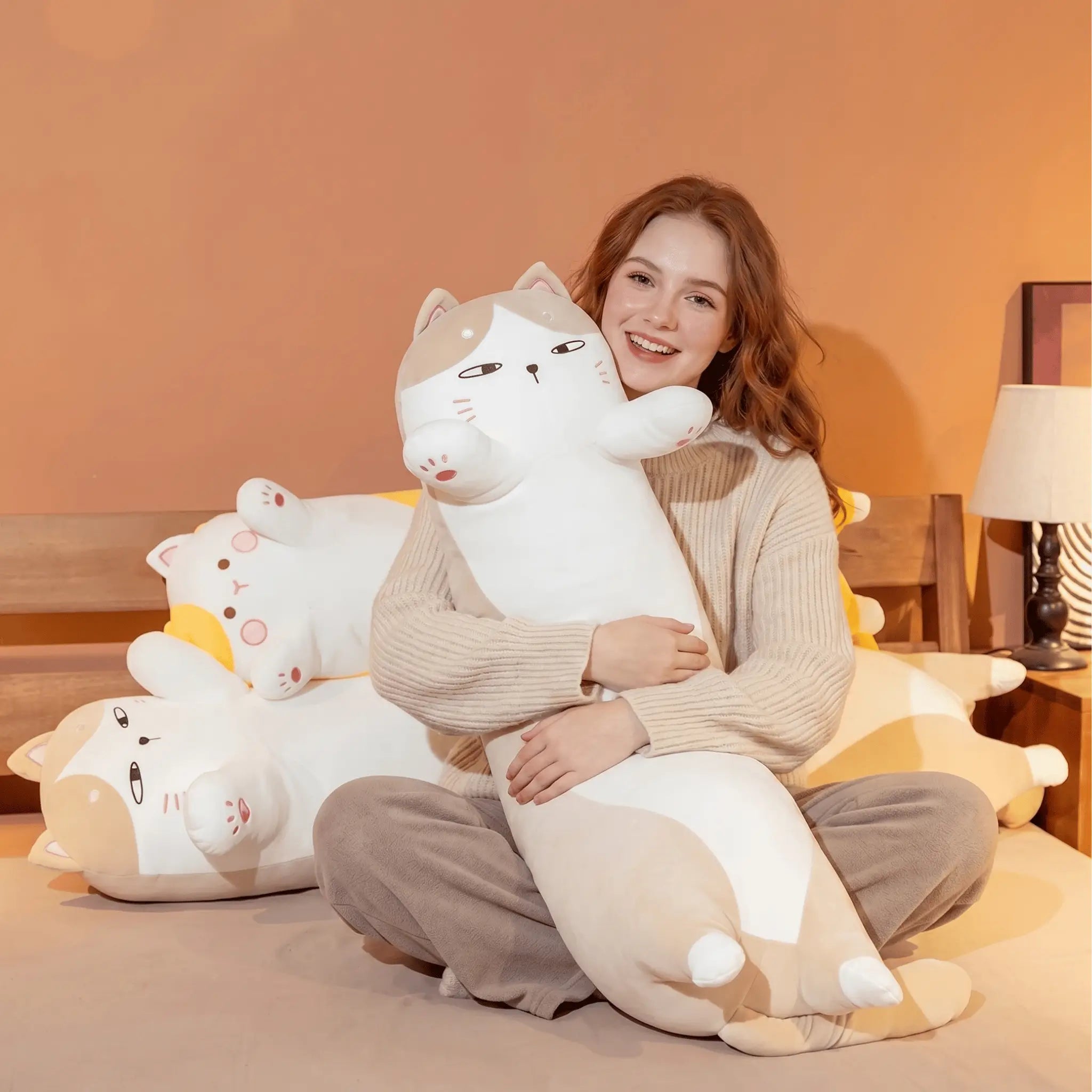 Stretchy the Sleepy Long Cat Nap Pillow