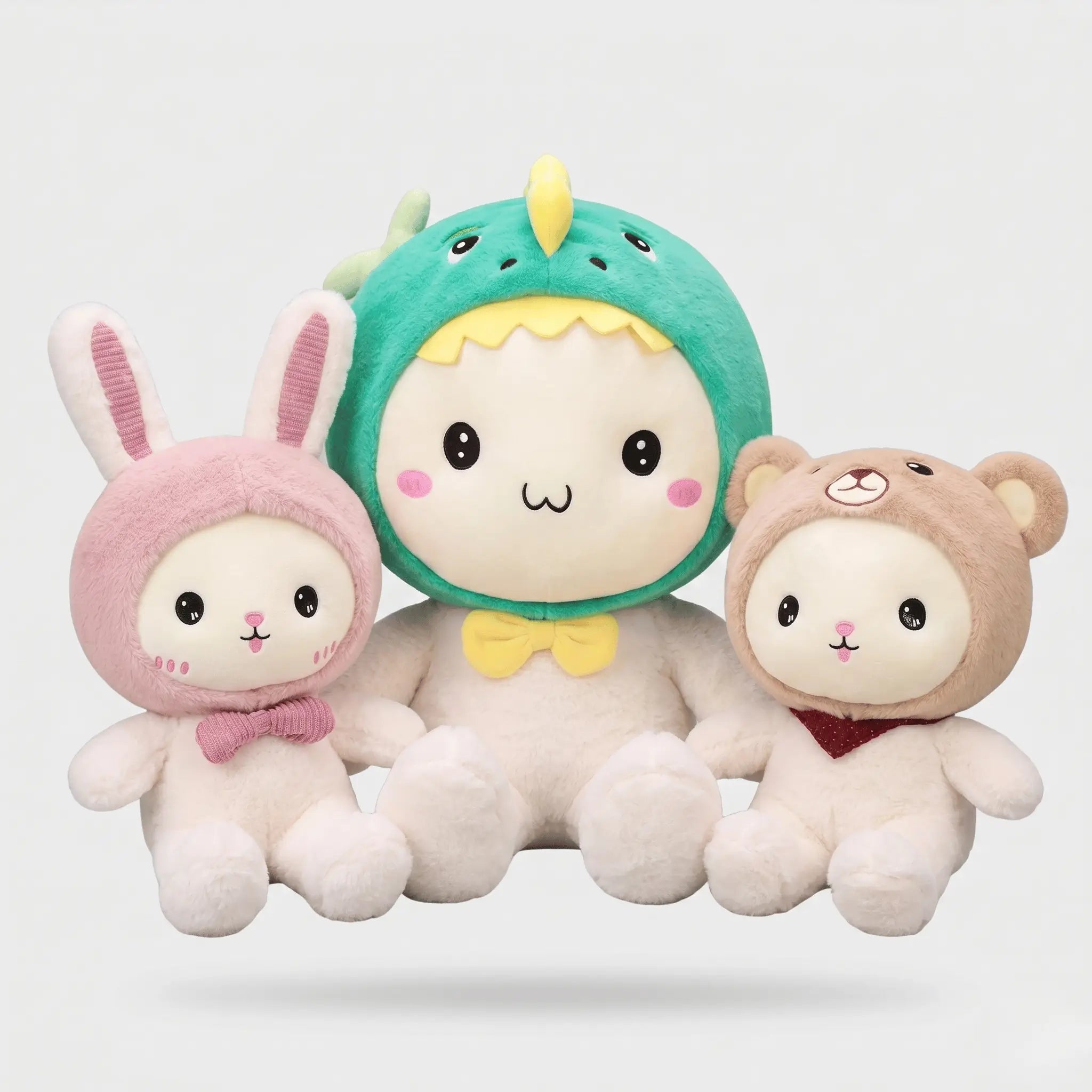 Squish & Friends Kawaii Bunny Plushie Trio