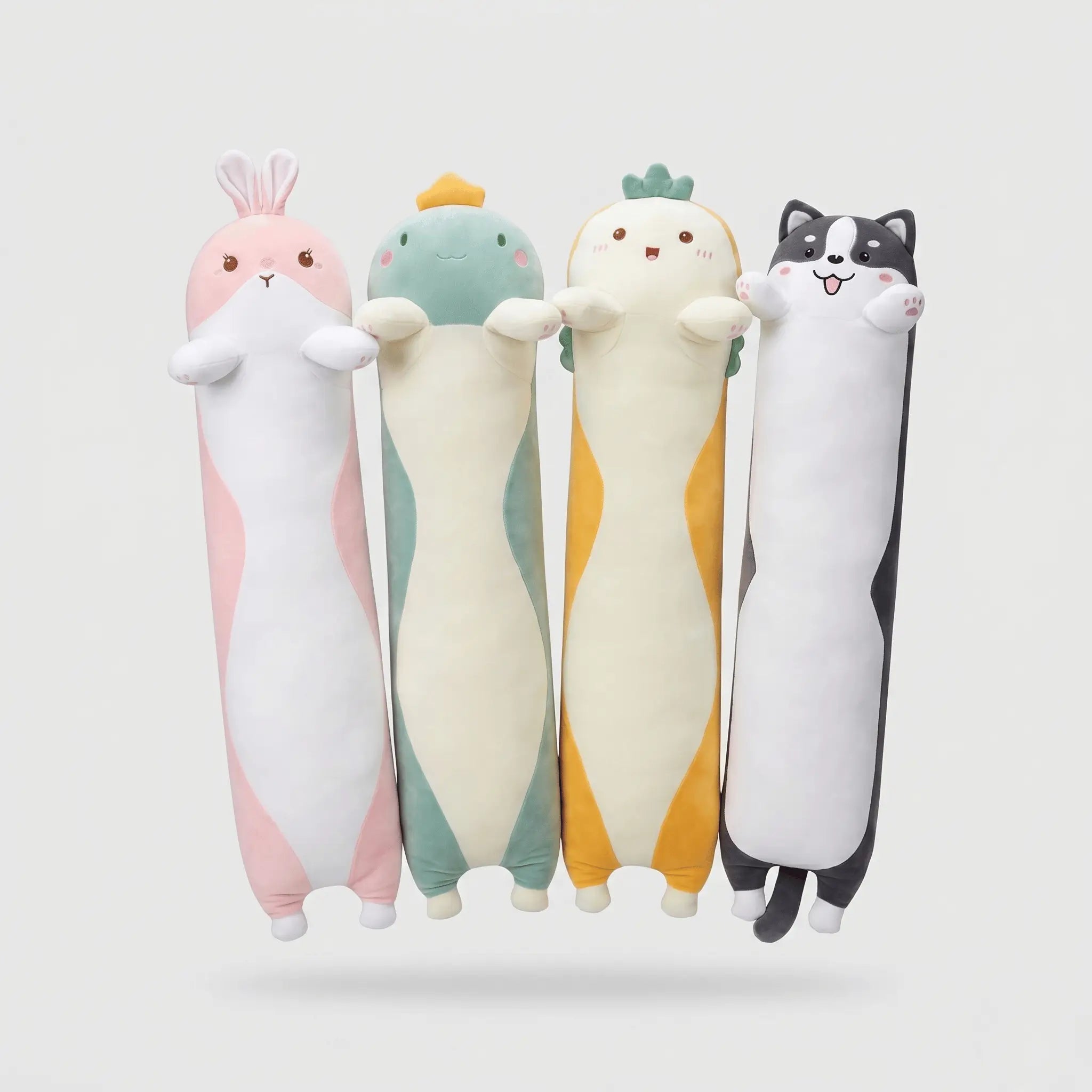 Noodle the Soft Long Dino Cat Rabbit Sleeping Pillow