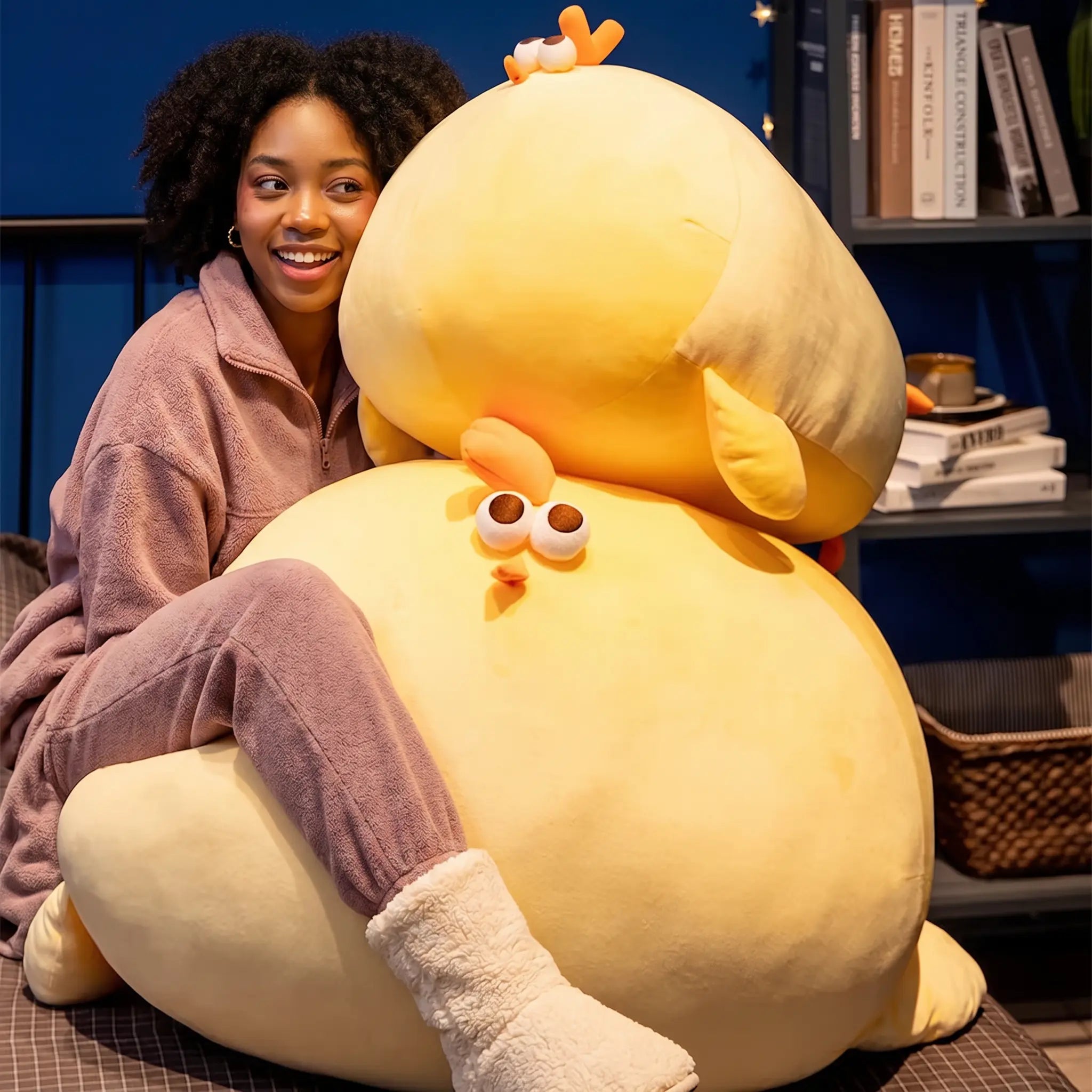 Sunny the Round Sleepy Yellow Chick Plush