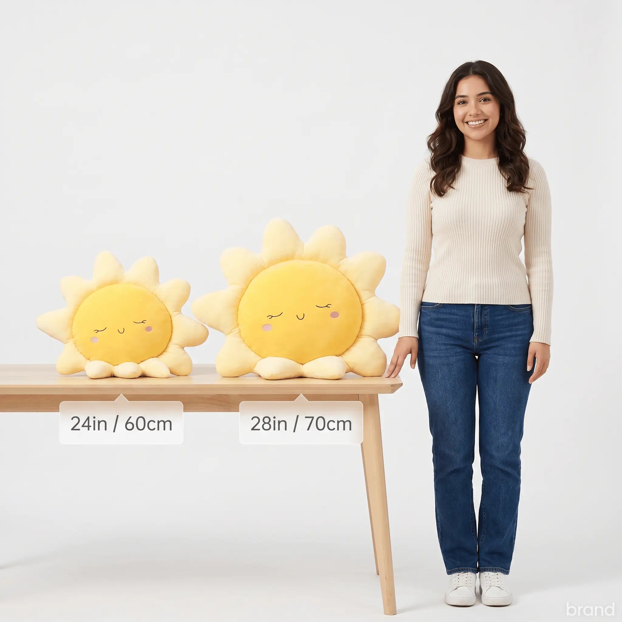 Sunny the Squishy Sun Cloud Plush Car Pillow