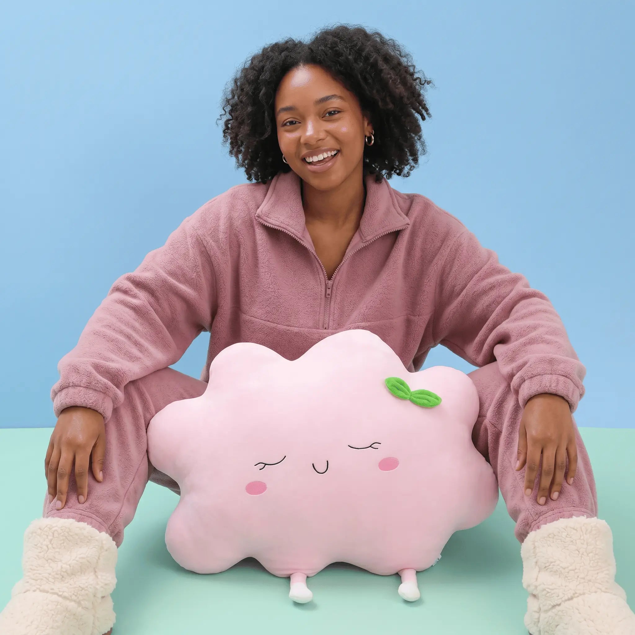 Sunny the Squishy Sun Cloud Plush Car Pillow