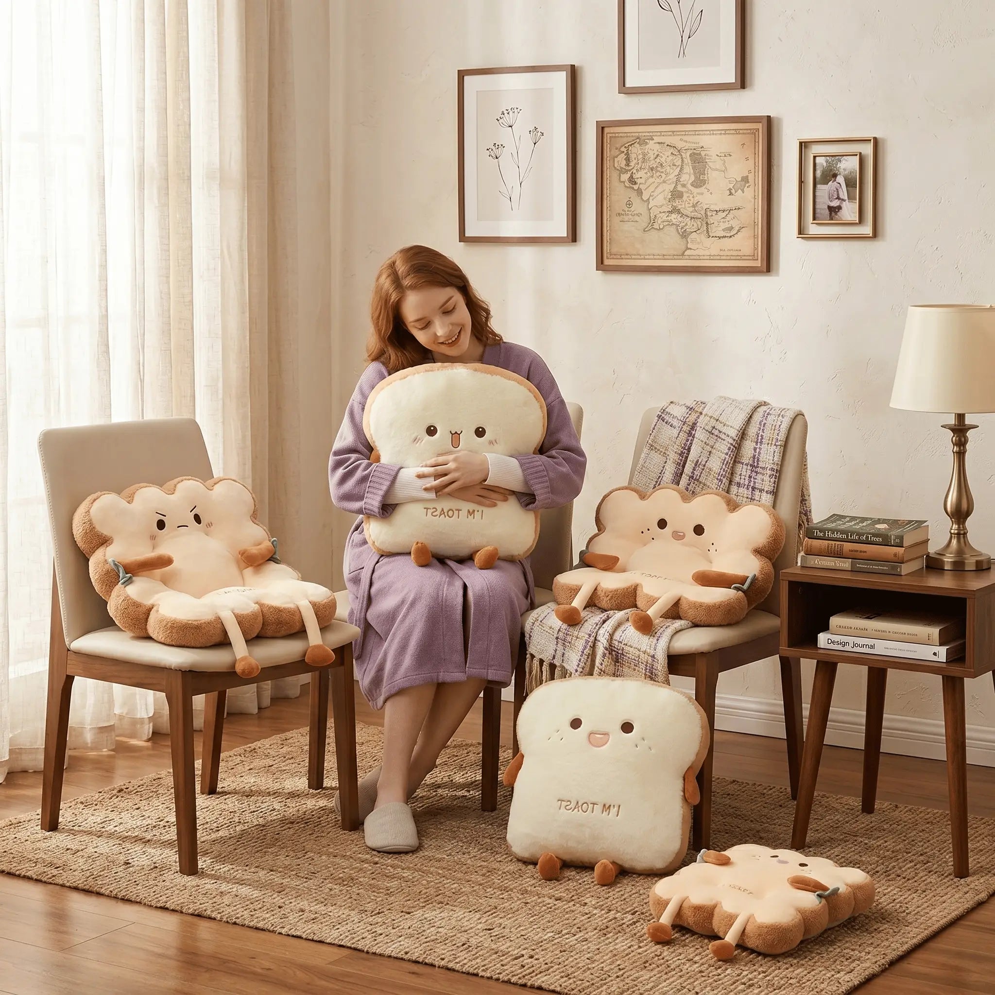 Toasty the Squishy Bread Cushion Plush