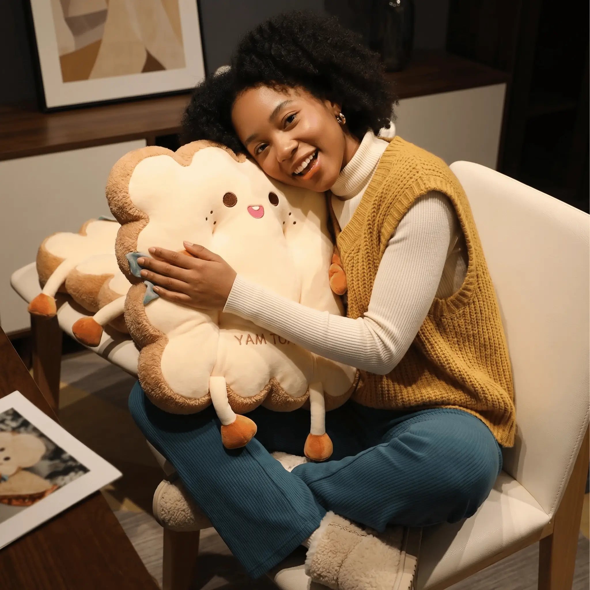 Toasty the Squishy Bread Cushion Plush