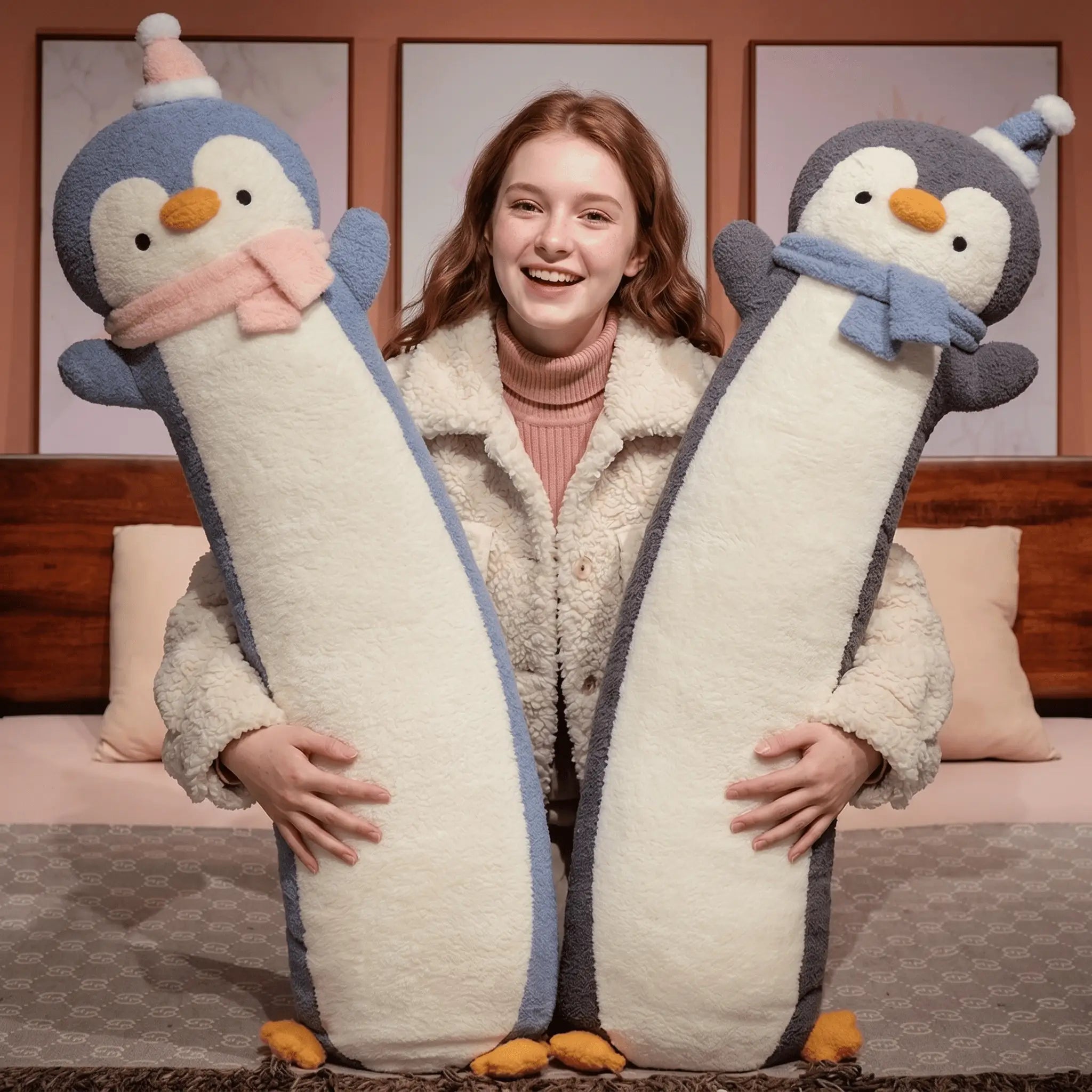 Wobbly Long Penguin Snuggle Pillow