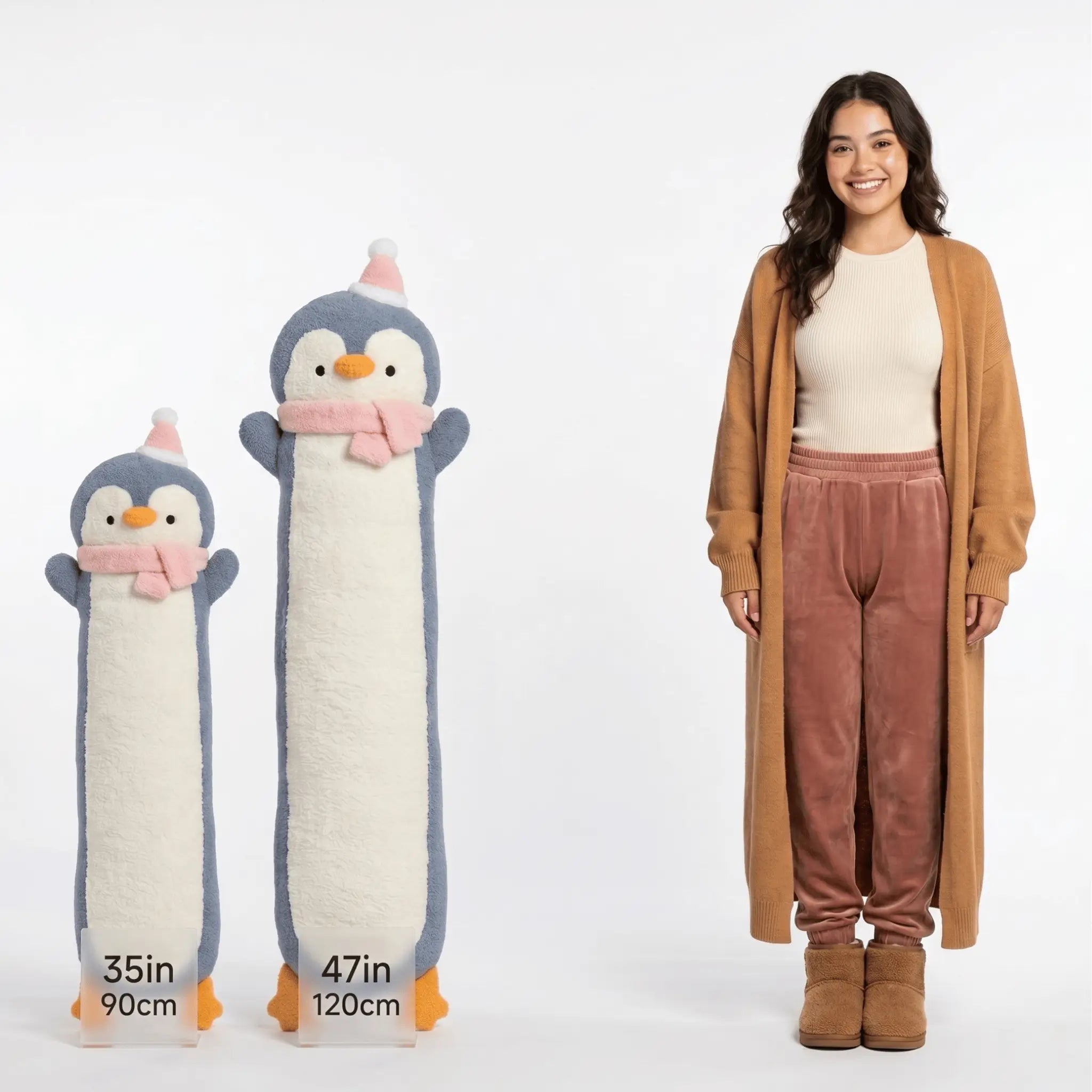 Wobbly Long Penguin Snuggle Pillow