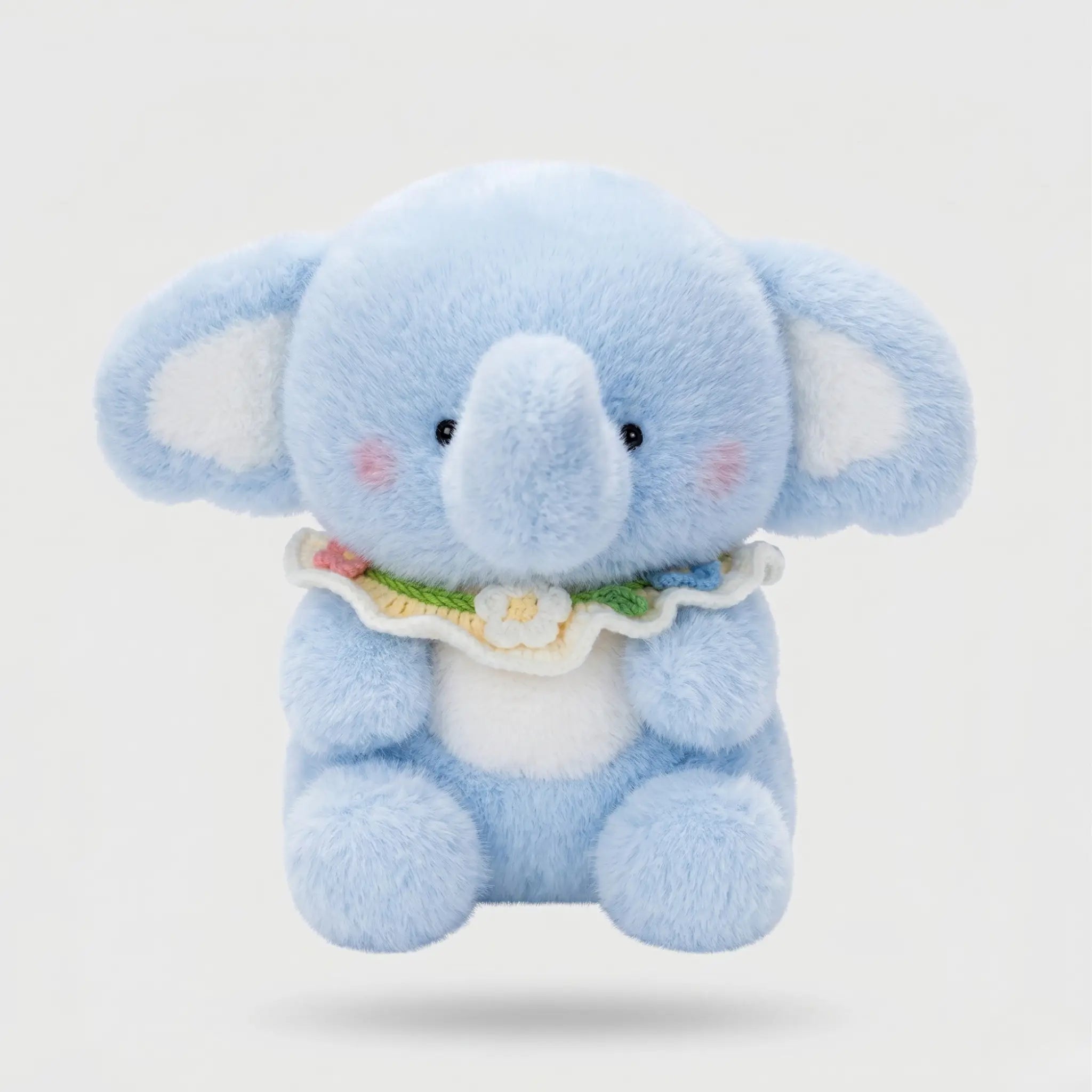 Bibbed Baby Elephant Kawaii Snuggle Plushie