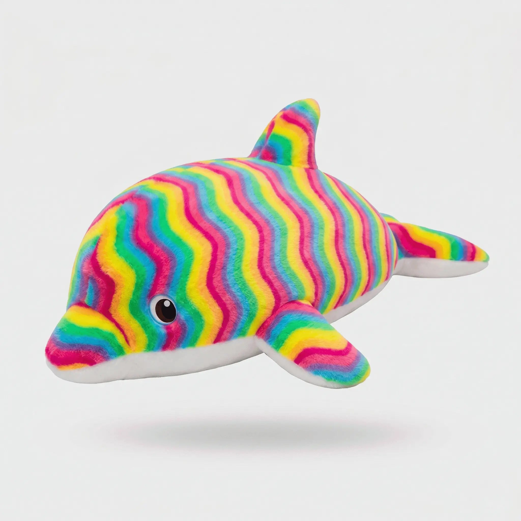 Dolphy the Giant Colorful Dolphin Snuggle Plush