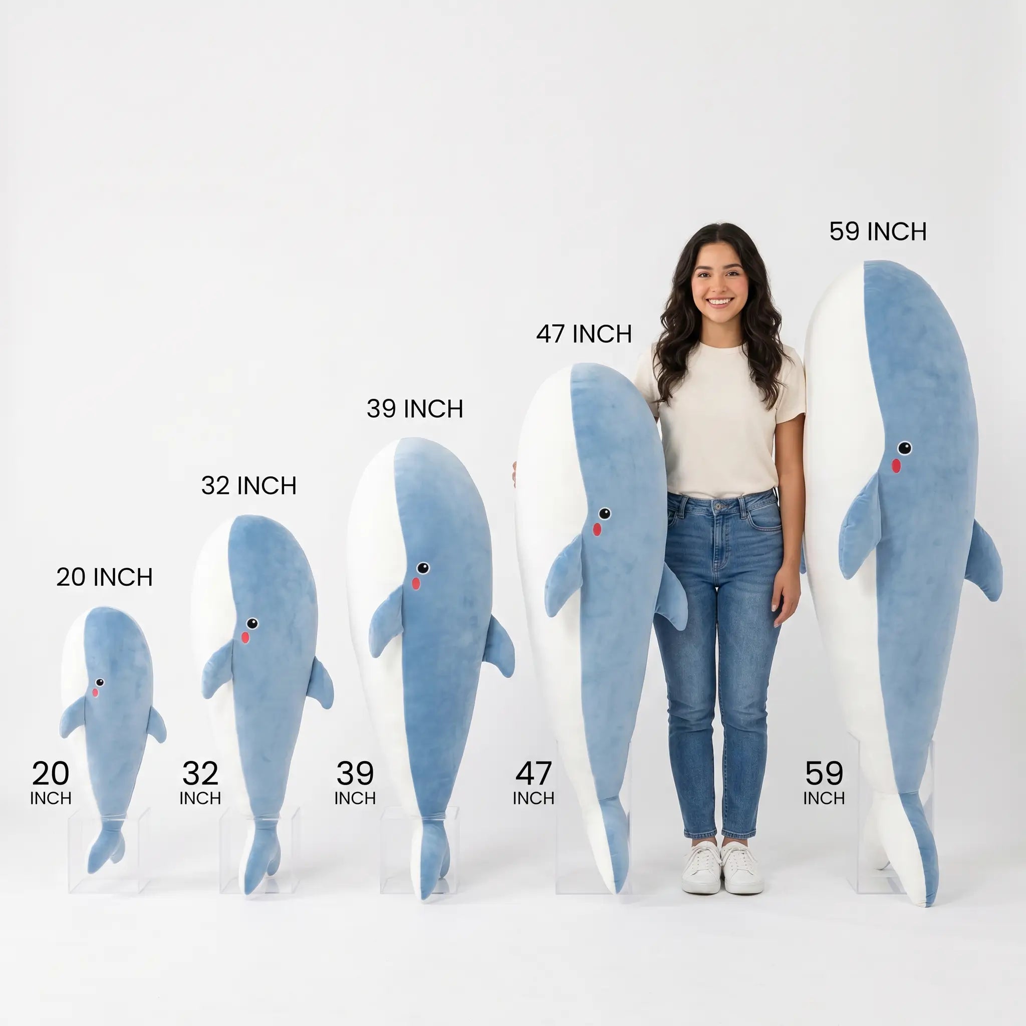 Bubbles the Giant Blue Whale Plush