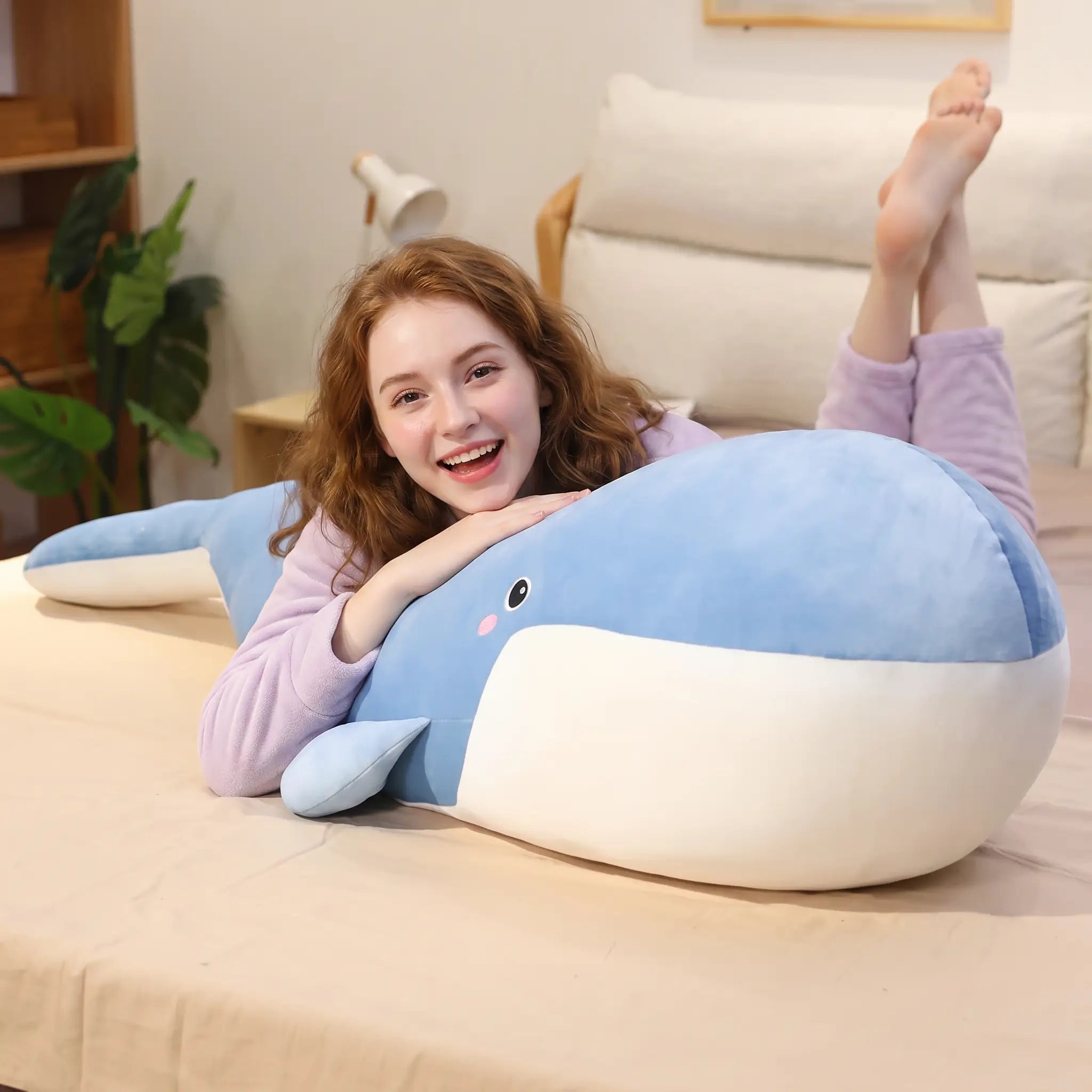 Bubbles the Giant Blue Whale Plush