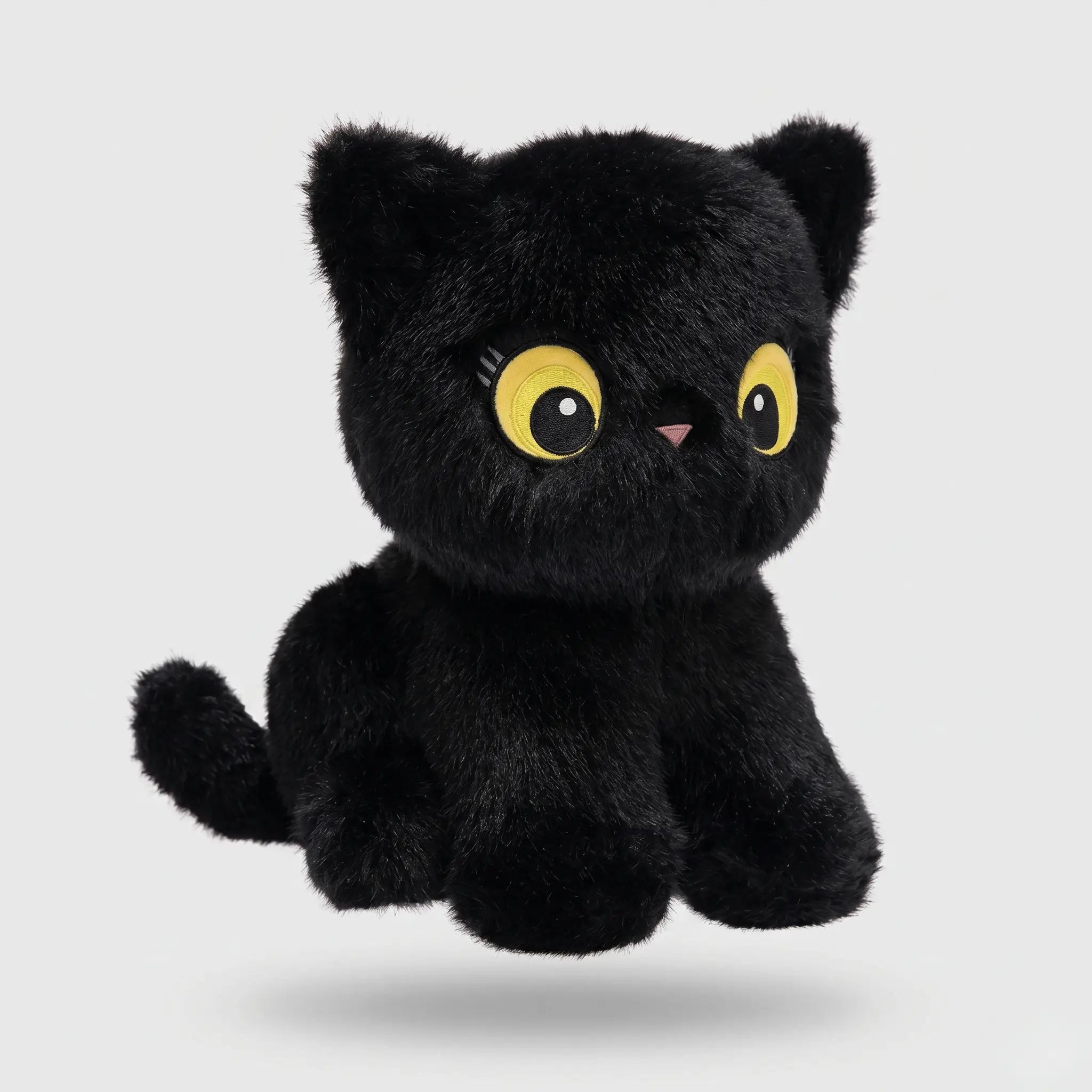 Shadow the Sitting Black Cat Snuggle Pillow